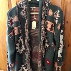 NewJodifl Southwestern design sweater/Cardigan